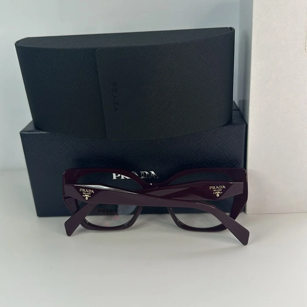 💯- New Authentic Prada PR 18WV VIY1O1 52 - Garnet Eyeglasses